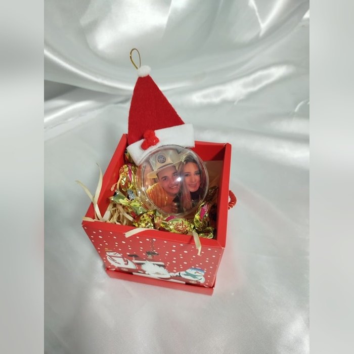 Bola natalina personalizada